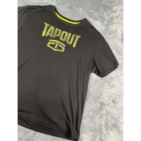Men’s Tapout 2XL Black Logo Short Sleeve T-Shirt – Excellent Condition - Picture 7 of 10